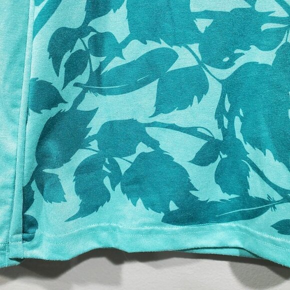 Patagonia Women's Crew-Neck Floral Teal Long-Sleeved Shirt Top Size Small - Picture 6 of 7